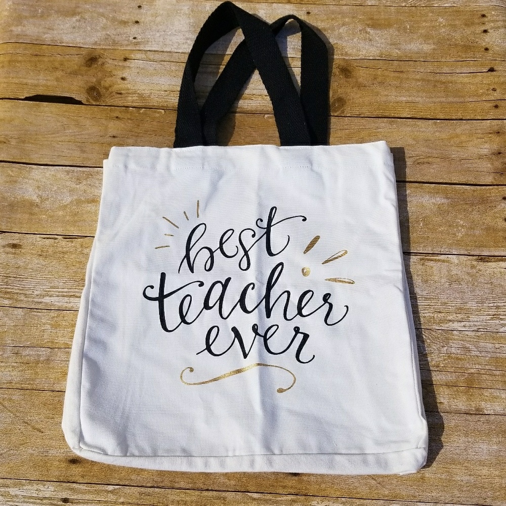 NWT Best Teacher Ever tote bag